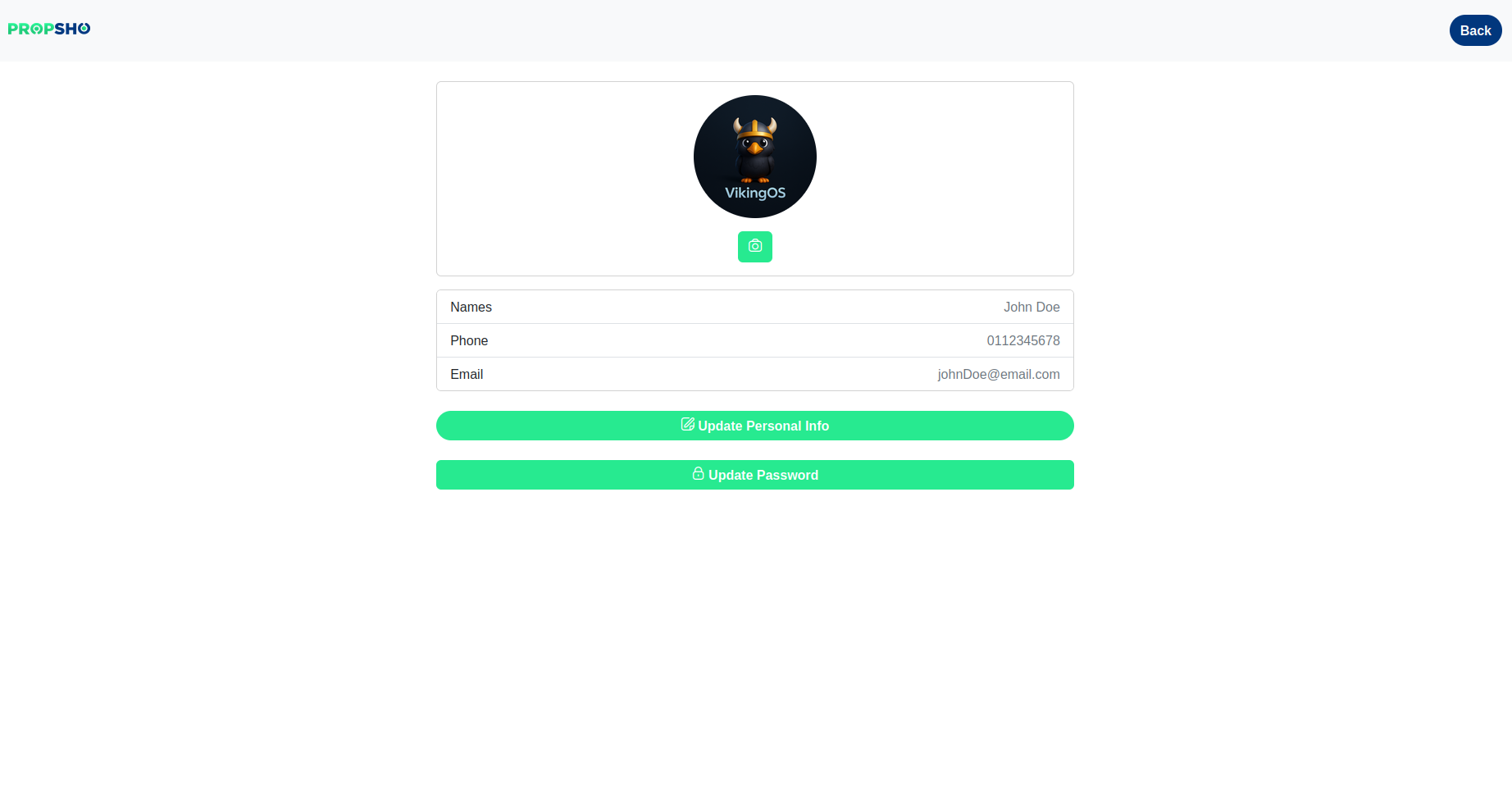 Contact Agent on Propsho
